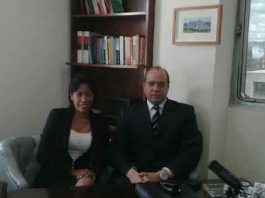 Abogados José Amalio Graterol y Thelma Fernández (Foto VAF)