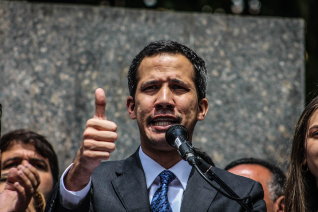 Rueda de Prensa Juan Guaidó Plaza Bolivar de Chacao