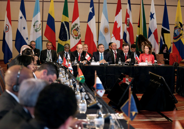 El Grupo de Lima sostuvo una reunión en Santiago